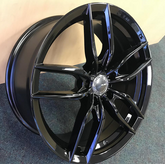 17" Velsen Wheel 533-M 🌟 17X7.5 +38 5X114.3 🌟 C.B-73.1 Gloss Black Rim